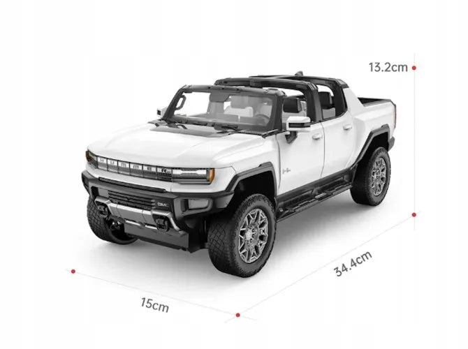 Nuotoliniu būdu valdomas visureigis 4x4 RC Hummer baltas