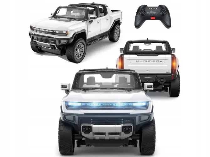 Nuotoliniu būdu valdomas visureigis 4x4 RC Hummer baltas
