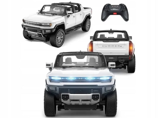 Nuotoliniu būdu valdomas visureigis 4x4 RC Hummer baltas