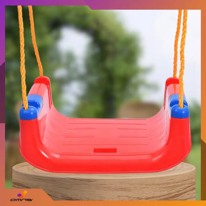 Omna vaikiškos 4-in-1 sūpynės su saugos diržais – plastikines, naudojimui namuose ir sode