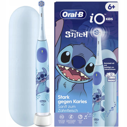 Oral-B iO Kids 6+ Disney Stitch elektrinis dantų šepetėlis, mėlynas