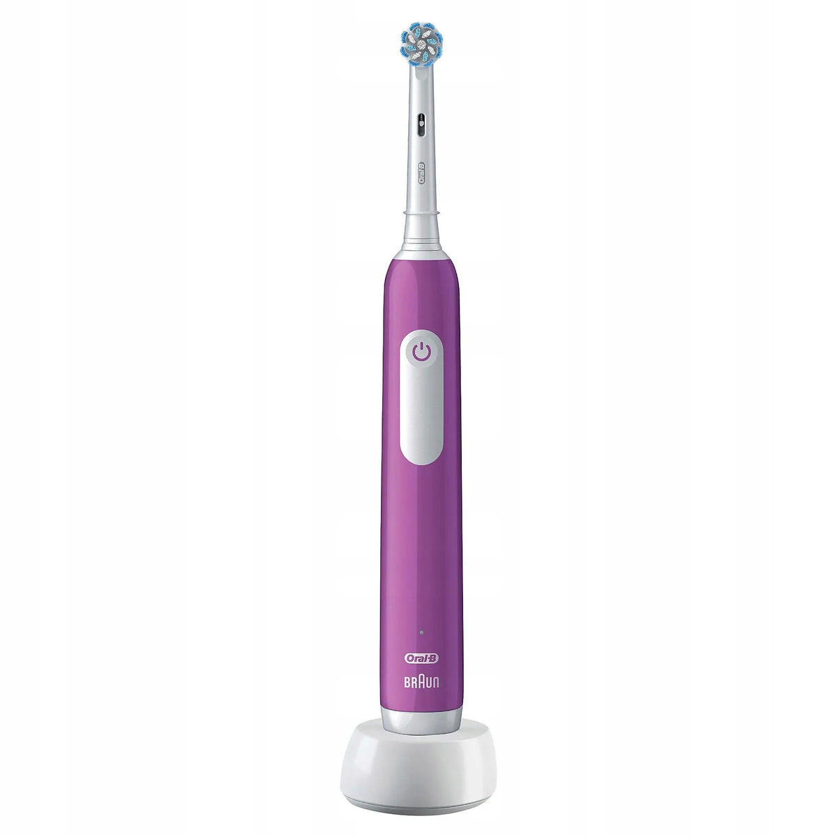„Oral-B Pro 3 Junior“ violetinis elektrinis dantų šepetėlis vaikams su priedais