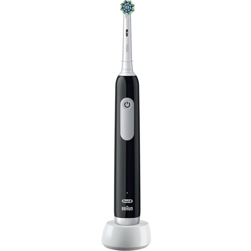 „Oral-B Pro Series 1“ juodas elektrinis dantų šepetėlis, 3 režimai, su dėklu