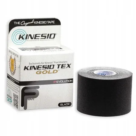 Originali juoda „Kinesio TEX Gold FP“ kineziologinio teipavimo juosta