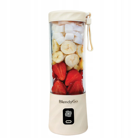Originalus „BlendyGo 3“ belaidis trintuvas su indu, 550 ml, smėlio spalvos