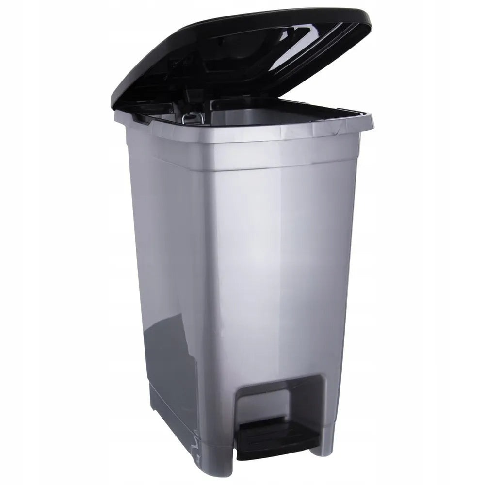 ORION siaura plastikinė šiukšliadėžė su pedalu ir dangčiu, 15 l