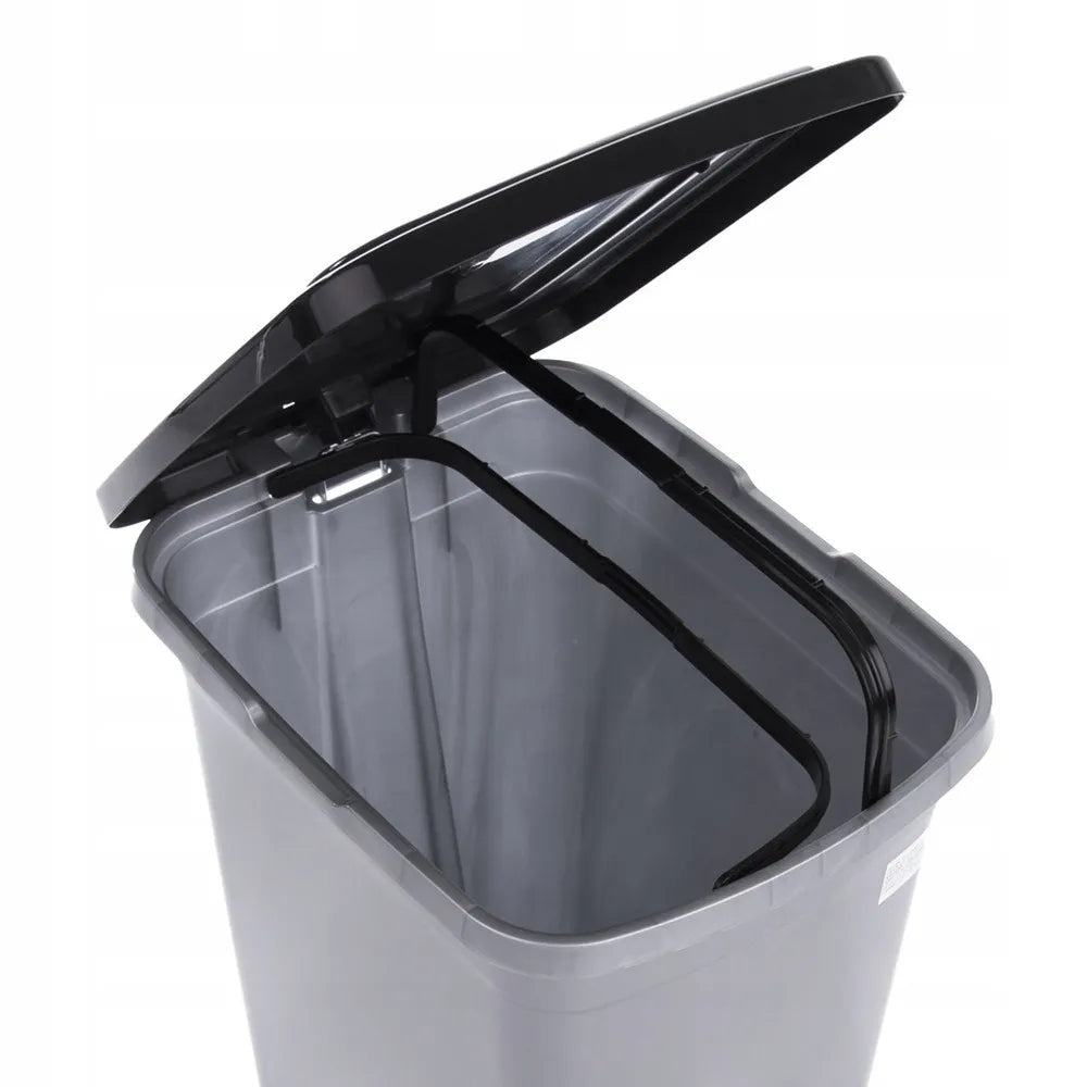 ORION siaura plastikinė šiukšliadėžė su pedalu ir dangčiu, 15 l