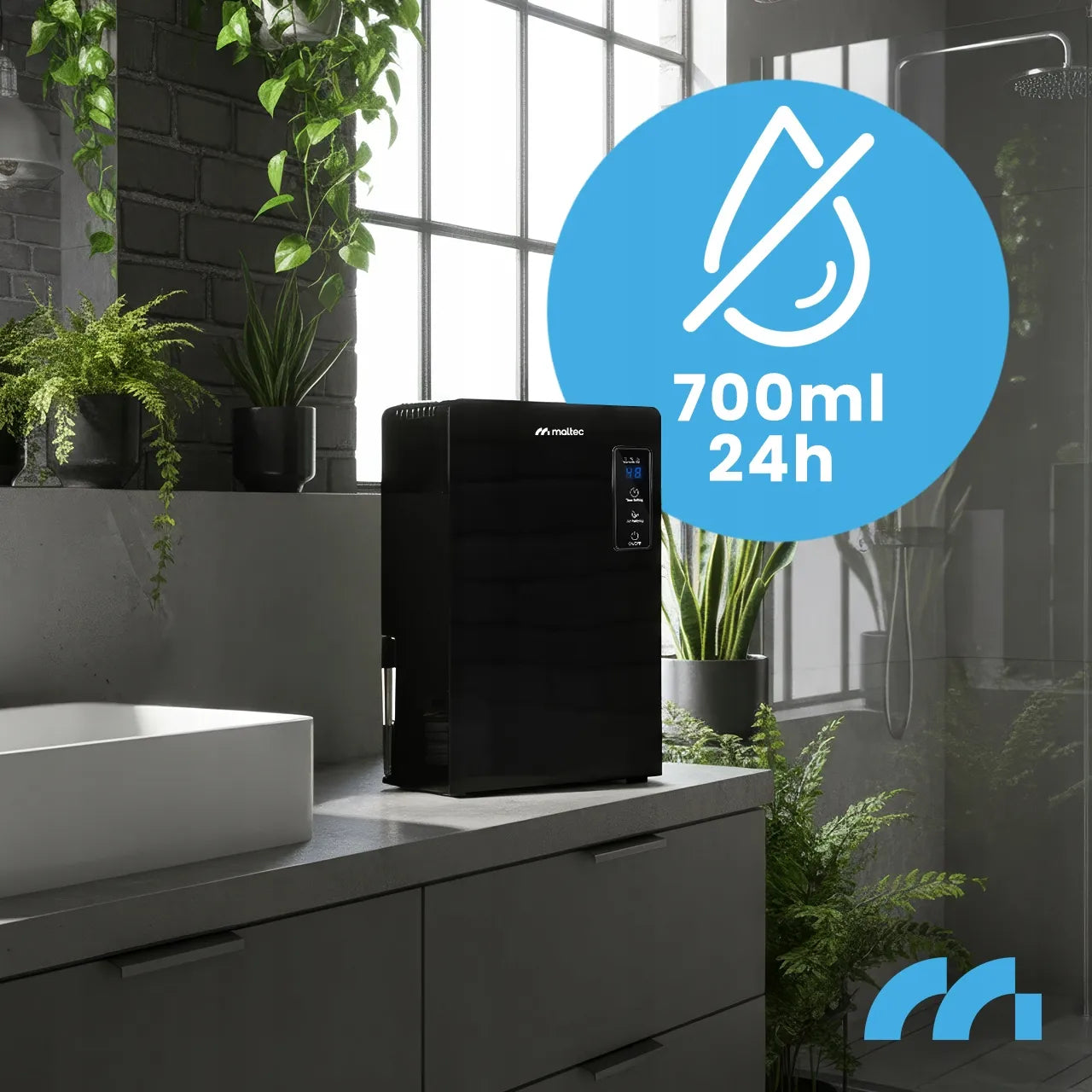 Oro sausintuvas drėgmės sugėriklis didelis tylus galingas 2200ml 90W