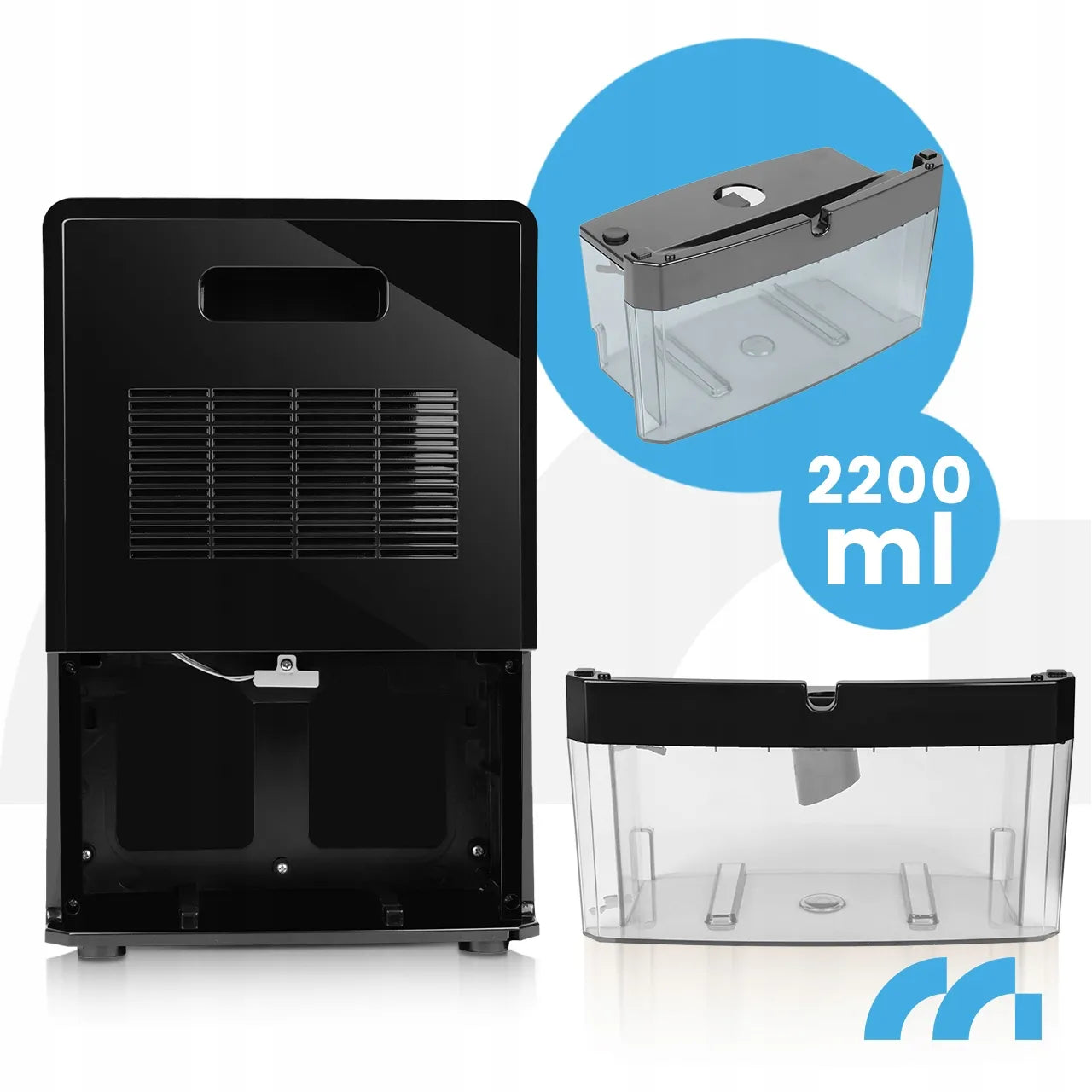 Oro sausintuvas drėgmės sugėriklis didelis tylus galingas 2200ml 90W