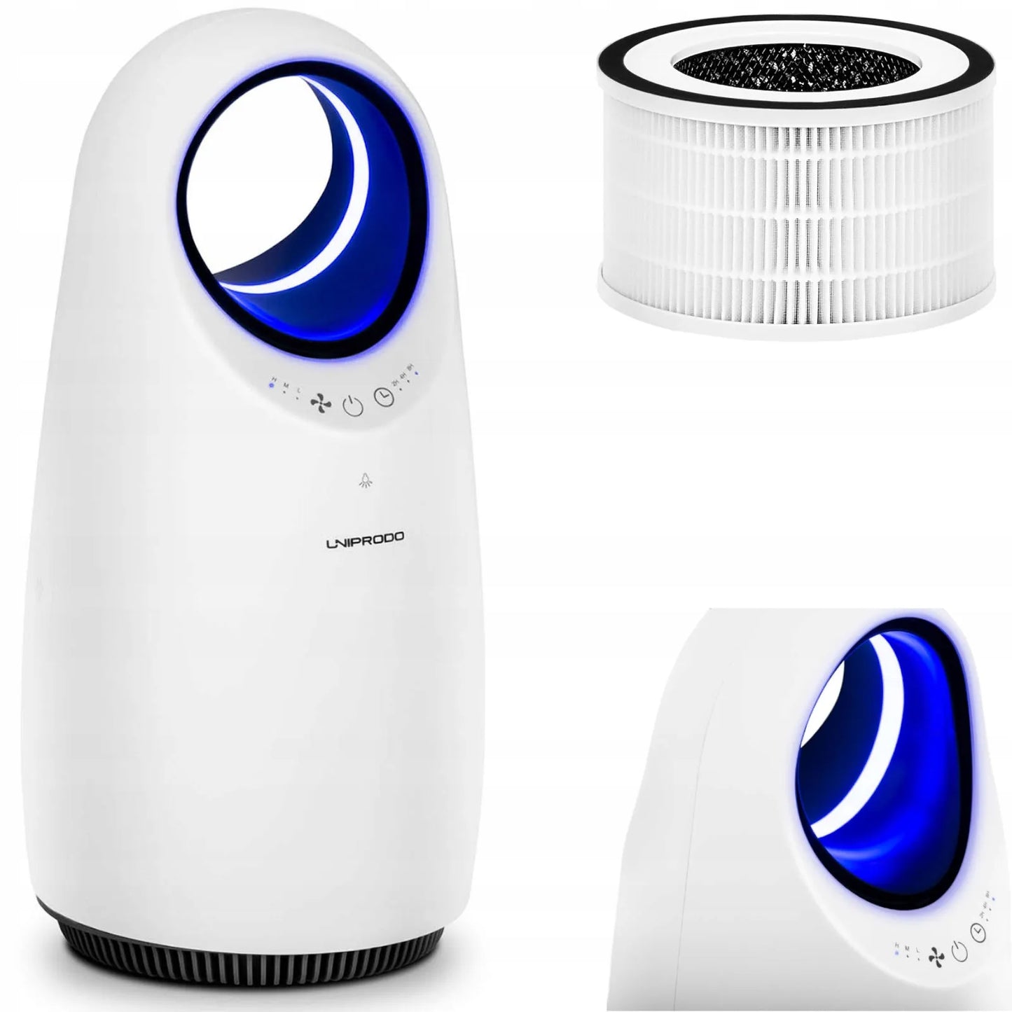 Oro valytuvas Uniprodo UNI_AIR PURIFIER_03 10 m² HEPA anglies filtras