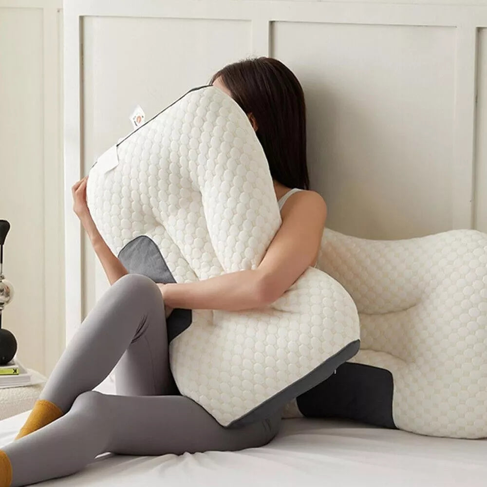 Ortopedinė pagalvė miegui ant šono – ergonomiška kaklo pagalvė