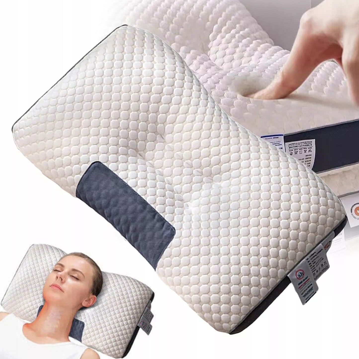 Ortopedinė pagalvė miegui ant šono – ergonomiška kaklo pagalvė