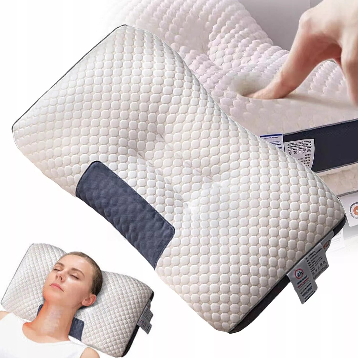 Ortopedinė pagalvė miegui ant šono – ergonomiška kaklo pagalvė