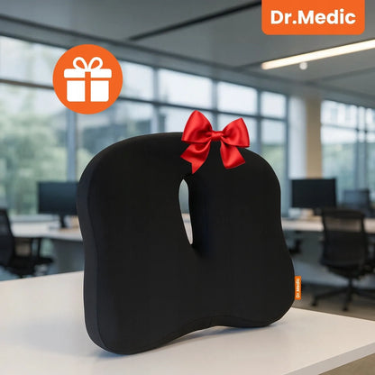 Ortopedinė sėdėjimo pagalvė Dr.Medic su Memory putomis darbui biure ir automobiliui