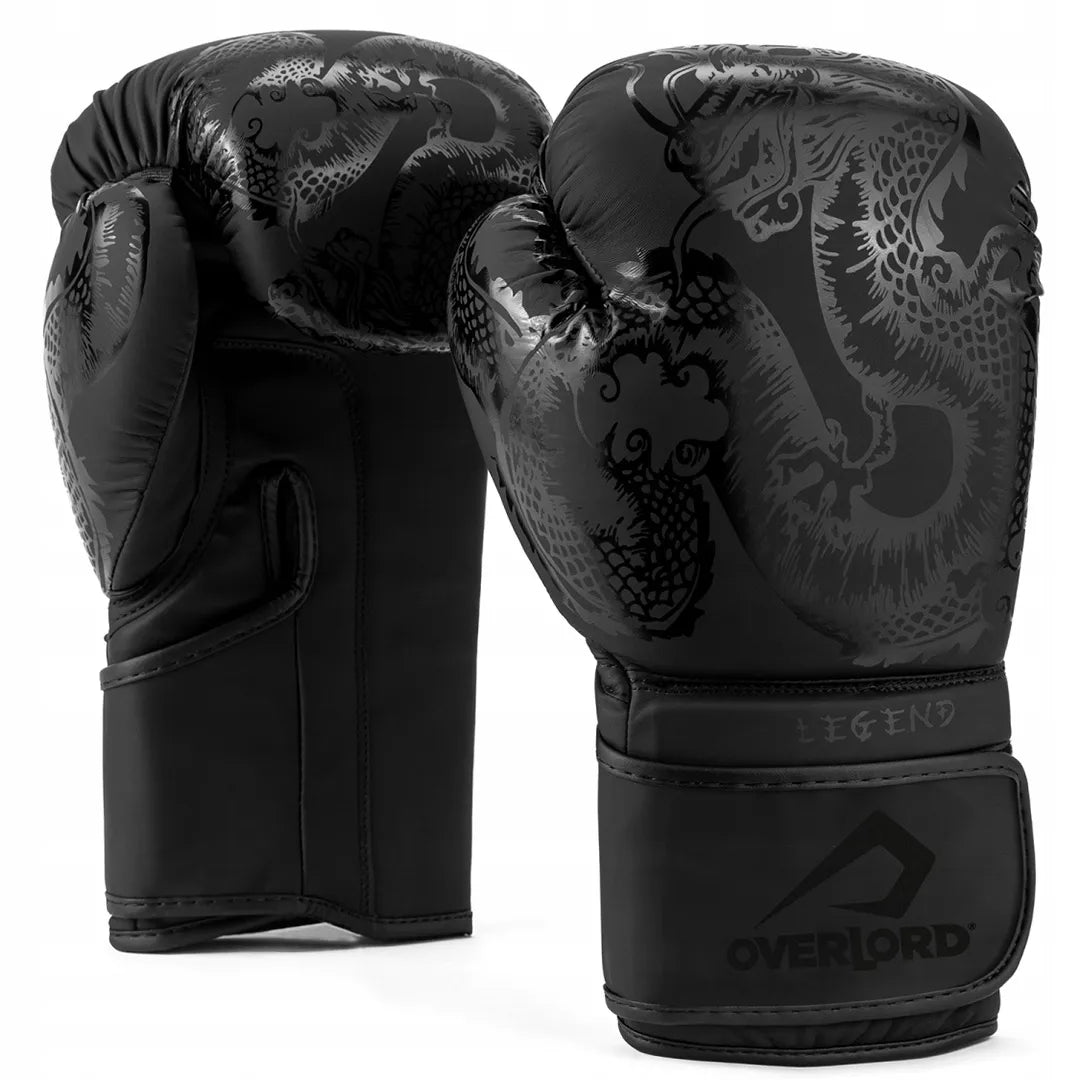 „Overlord Legend“ juodos 14 oz bokso treniruočių pirštinės