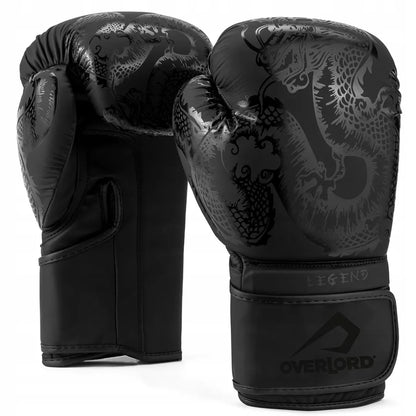 „Overlord Legend“ juodos 14 oz bokso treniruočių pirštinės