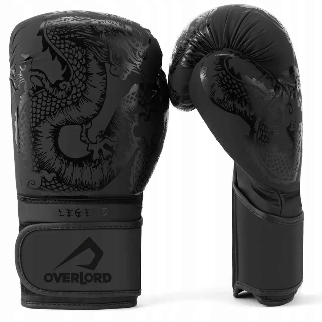 „Overlord Legend“ juodos 14 oz bokso treniruočių pirštinės
