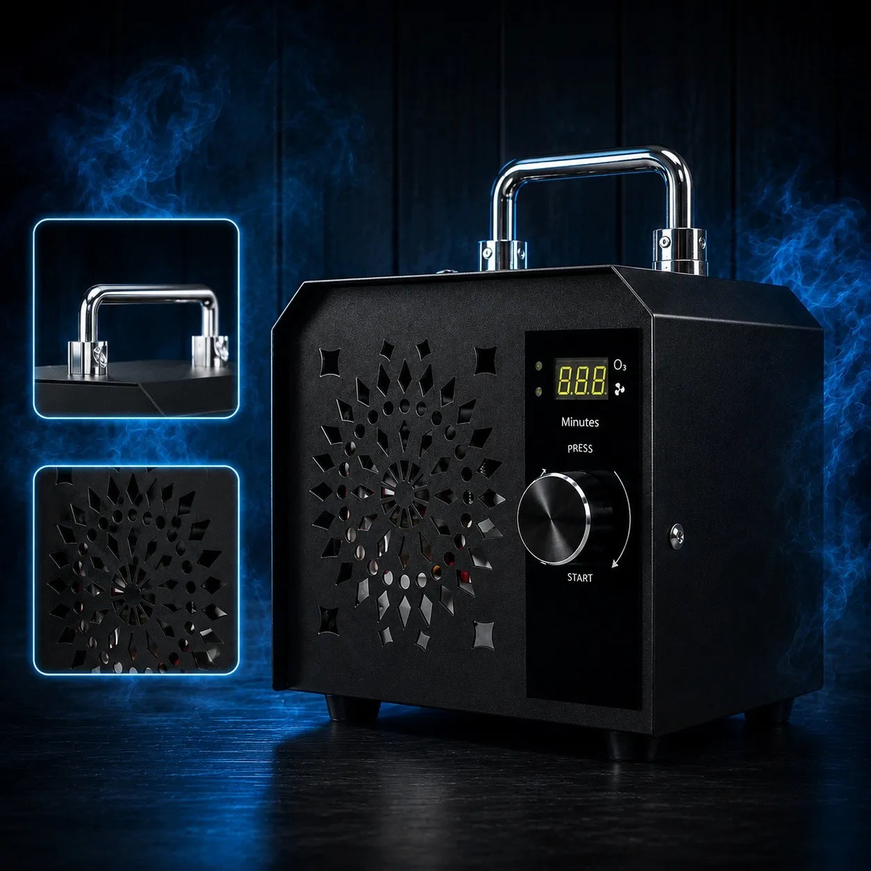 Ozono generatorius 90000 mg/val 100W oro valytuvas su 300 min. laikmačiu