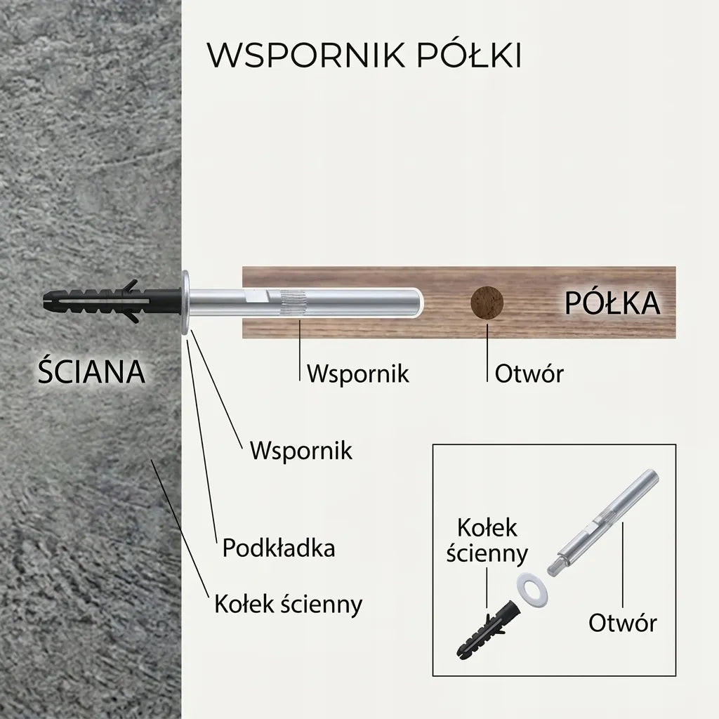 Pakabinama ąžuolinė sieninė lentyna, 200 × 15 × 4 cm, lofto stiliaus, su paslėptu tvirtinimu