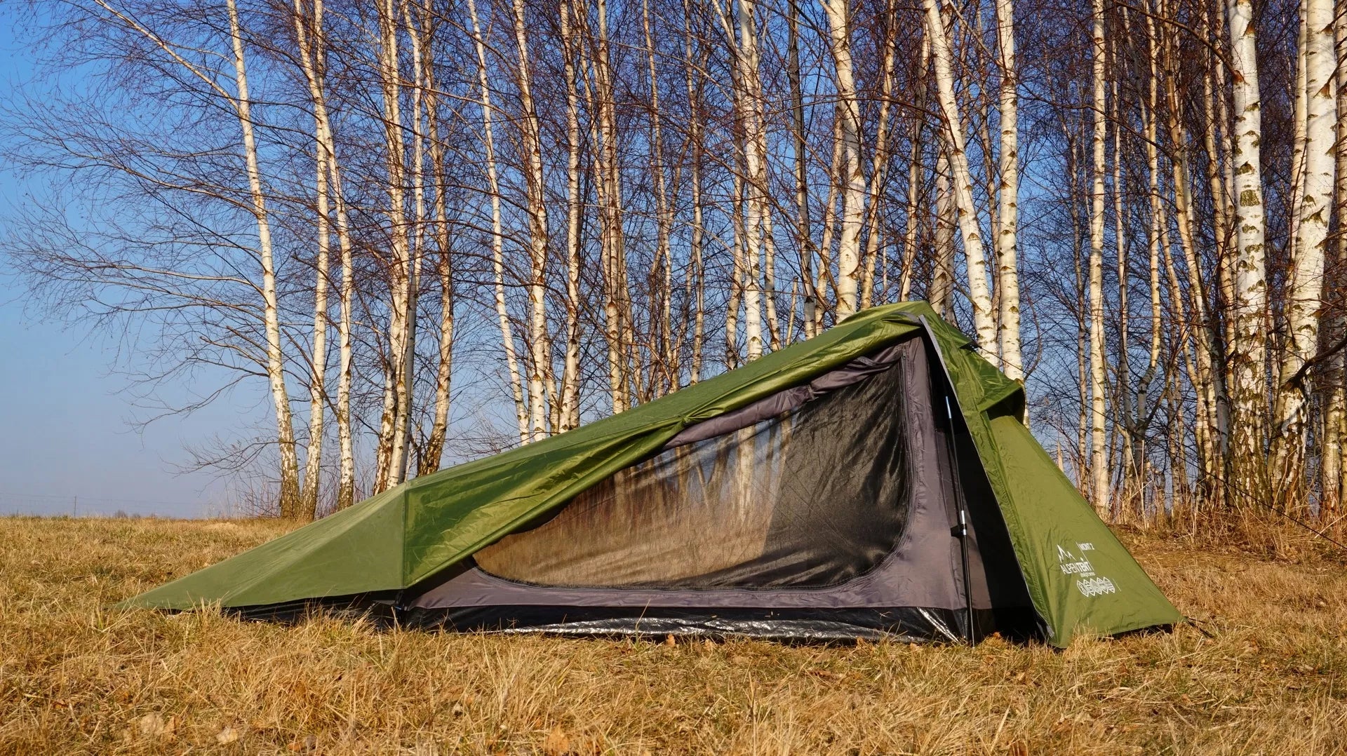 Palapinė AlpenTent MONT 2 Ultralight 2 asmenų TIK 2,4 kg