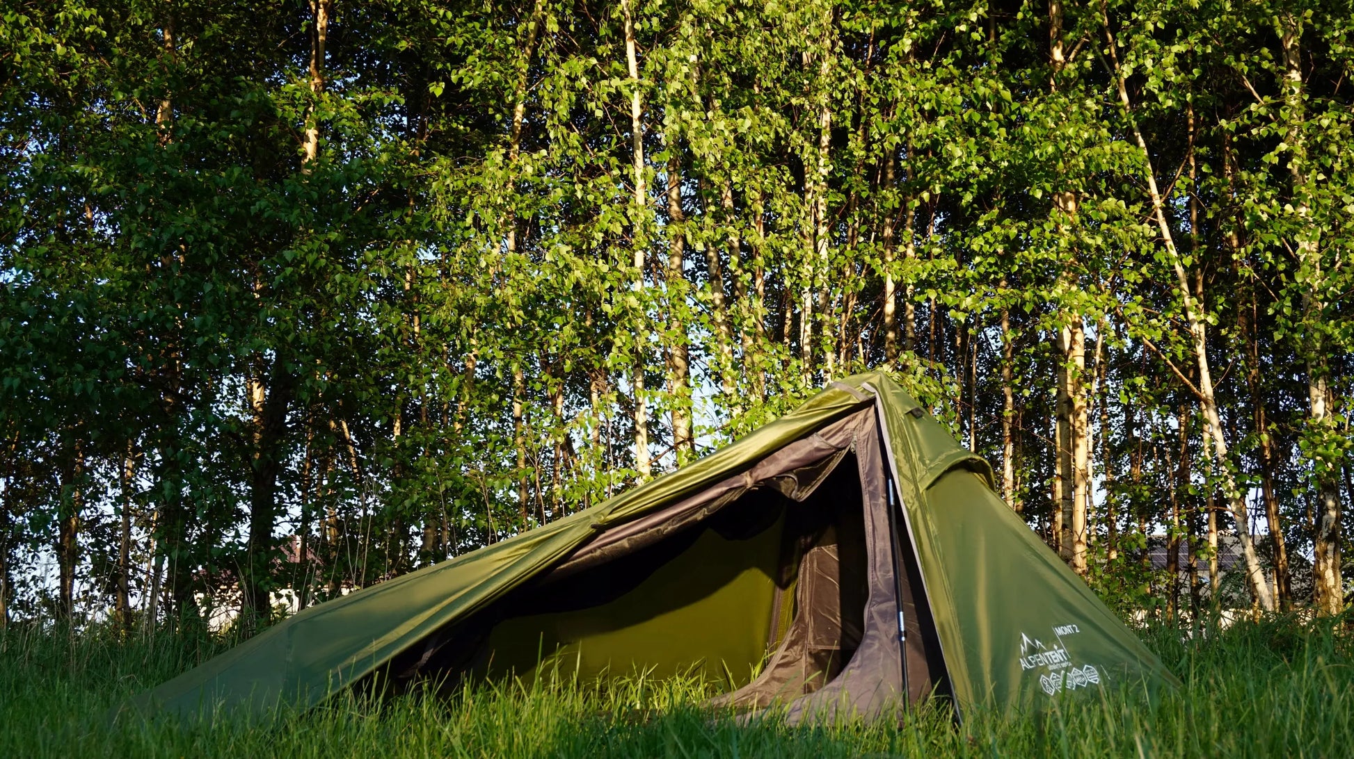 Palapinė AlpenTent MONT 2 Ultralight 2 asmenų TIK 2,4 kg