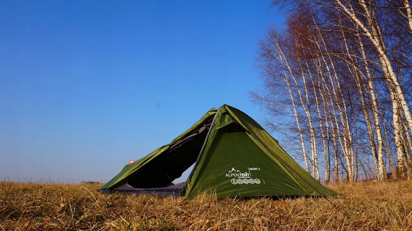 Palapinė AlpenTent MONT 2 Ultralight 2 asmenų TIK 2,4 kg