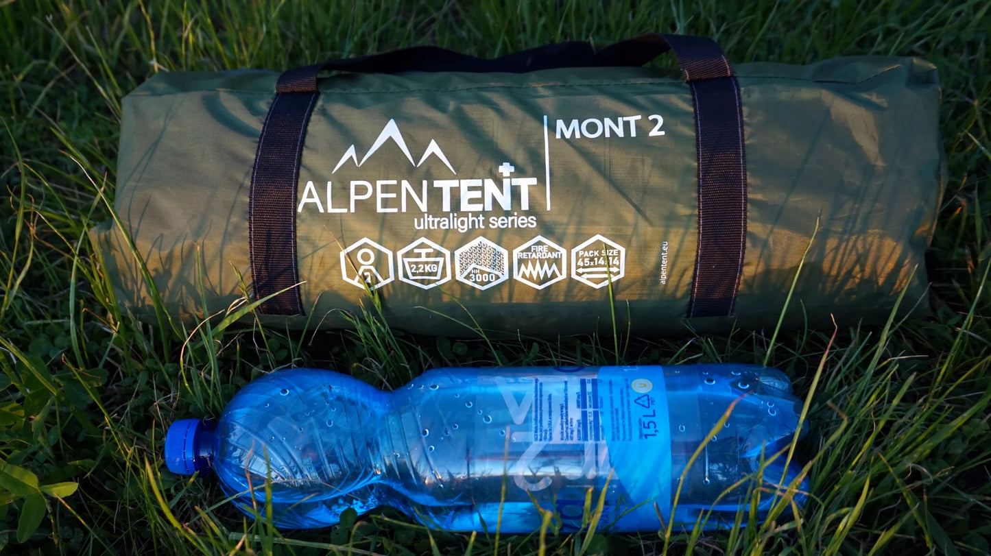 Palapinė AlpenTent MONT 2 Ultralight 2 asmenų TIK 2,4 kg
