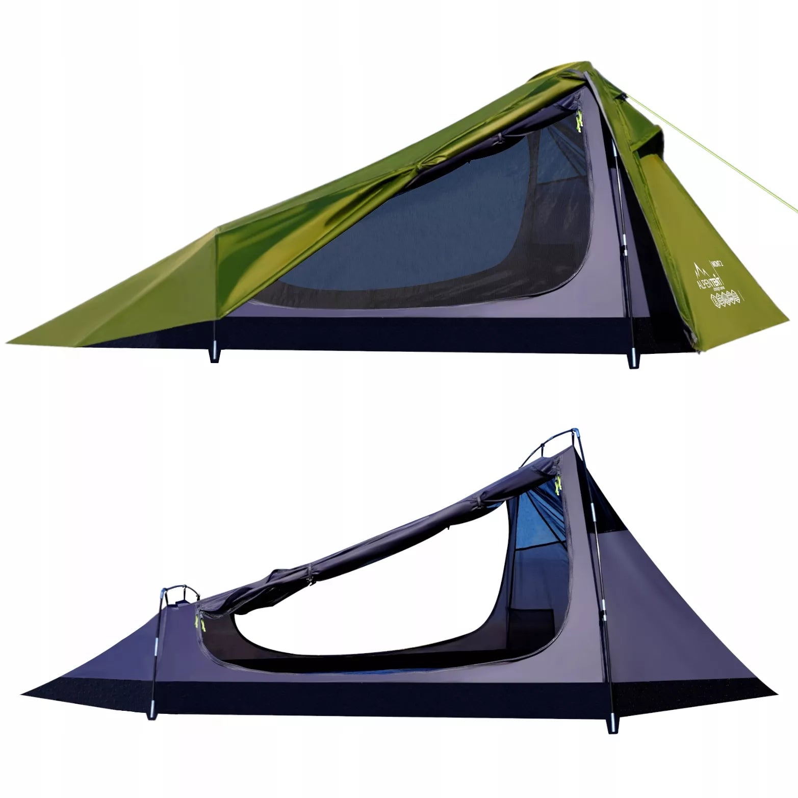 Palapinė AlpenTent MONT 2 Ultralight 2 asmenų TIK 2,4 kg