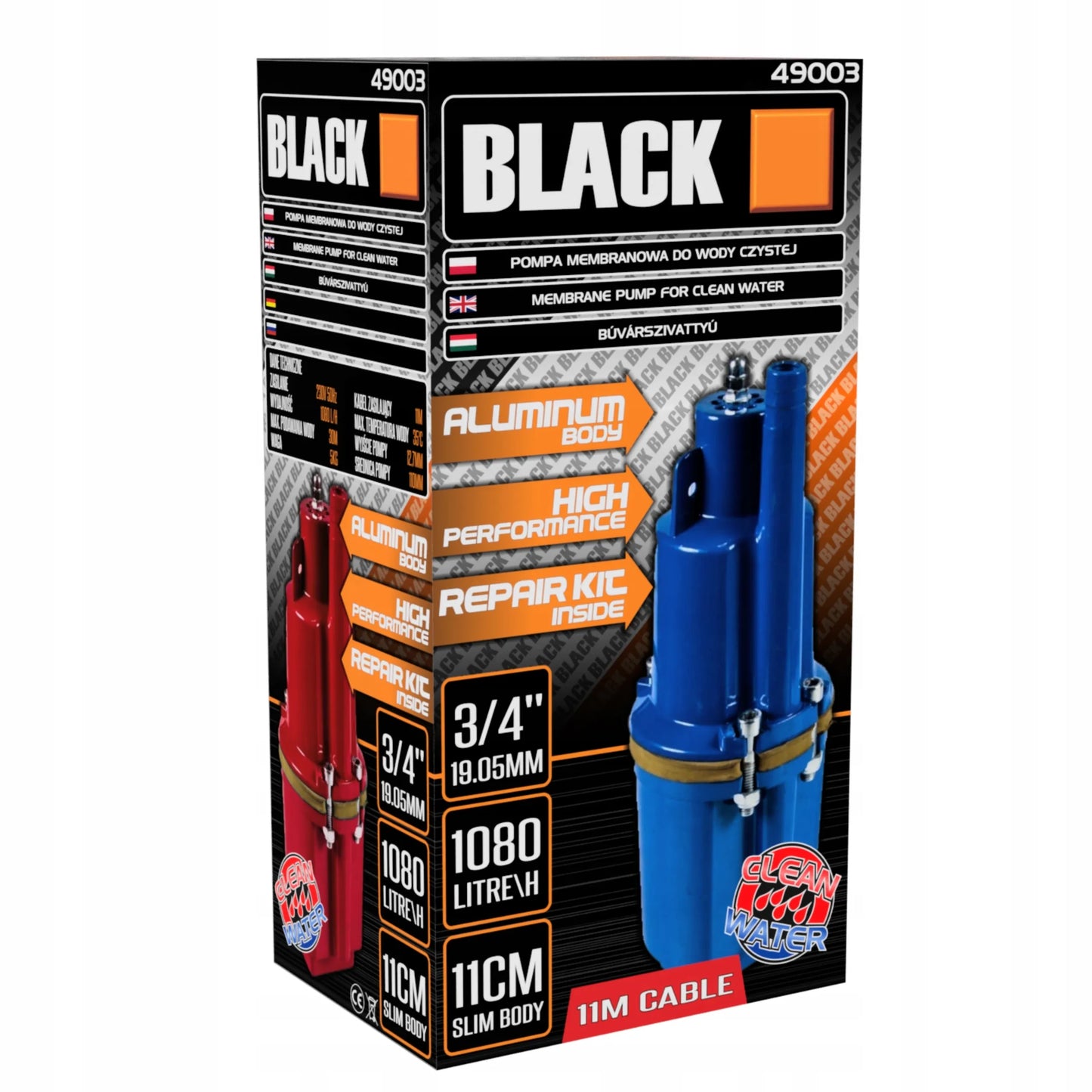 Panardinamasis giluminis vandens siurblys Nurek 495W
