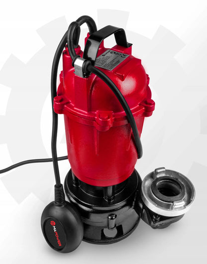 Panardinamasis siurblys nešvariam ir švariam vandeniui MAPOWER 750W su smulkintuvu ir plūde