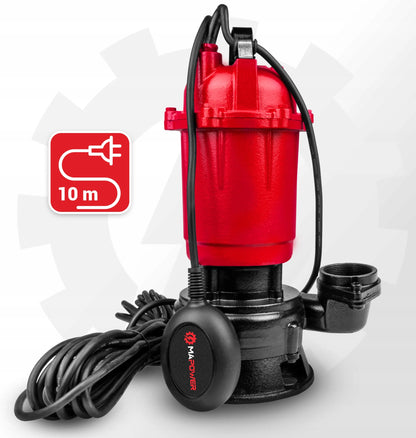 Panardinamasis siurblys nešvariam ir švariam vandeniui MAPOWER 750W su smulkintuvu ir plūde