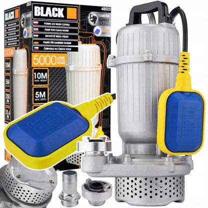 Panardinamasis siurblys su plūde švariam vandeniui BLACK 1" 5000L/H