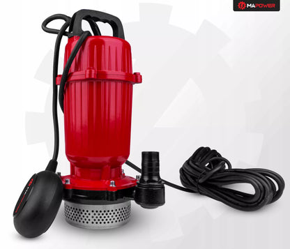 Panardinamasis vandens siurblys MAPOWER 370W švariam ir purvinam vandeniui su plūde