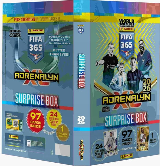 PANINI FIFA 365 Adrenalyn XL 2027 advento kalendorius | 97 kortelės ir albumas