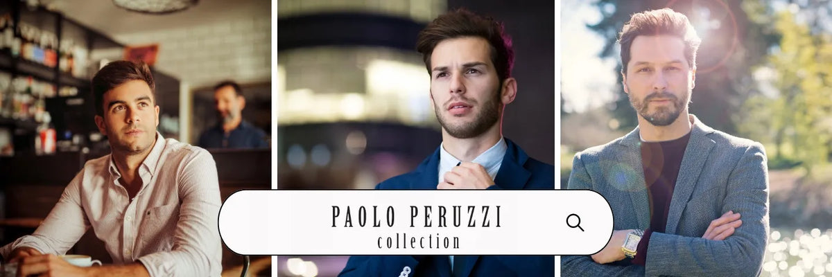 Paolo Peruzzi juoda vyriška piniginė su užtrauktuku, natūralia oda ir medvilniniu kanvasu