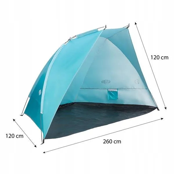Paplūdimio palapinė Nils Camp NC8030, turkio spalvos, 260x120x120 cm