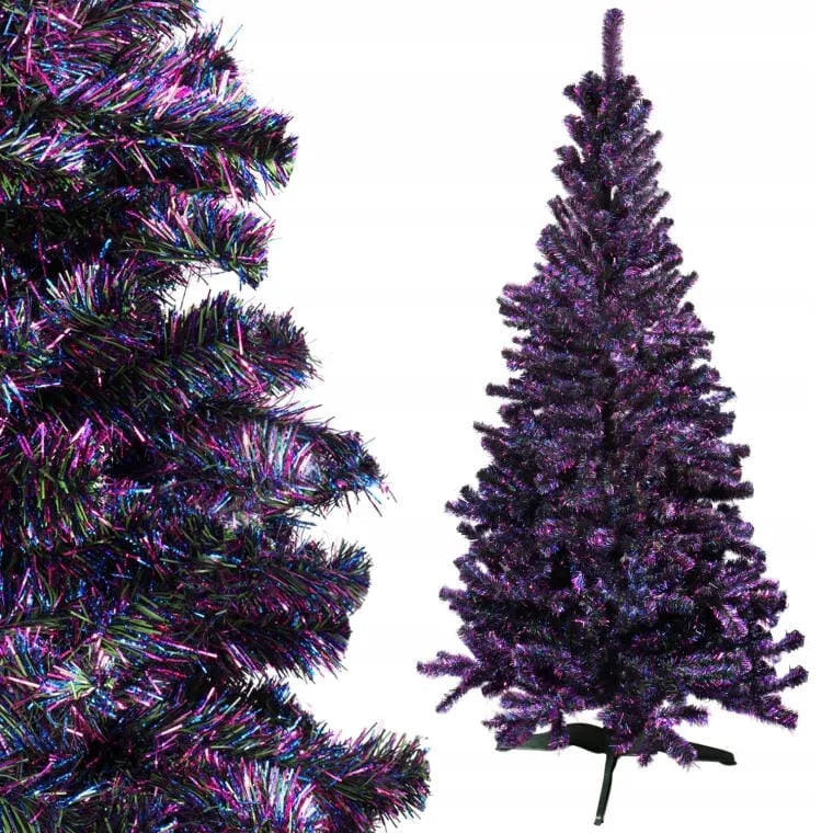 Pasakiška dirbtinė eglutė Goliat Fluo violetinė 210 cm su stovu