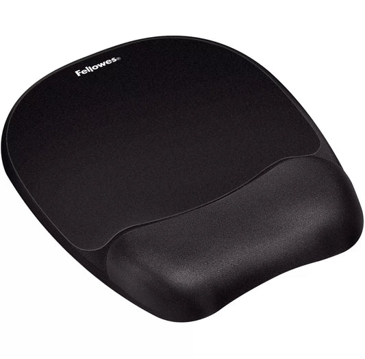 Pelės kilimėlis su riešo atrama Fellowes Memory Foam juodas 9176501