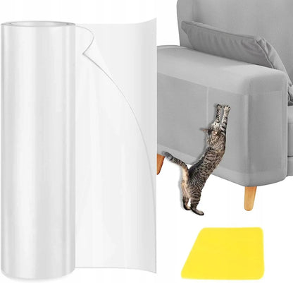 Permatoma apsauginė plėvelė baldams nuo kačių nagų, 20 × 500 cm