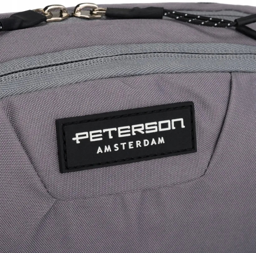 PETERSON didelis erdvus sportinis juosmens krepšys su užtrauktuku ir daug kišenių