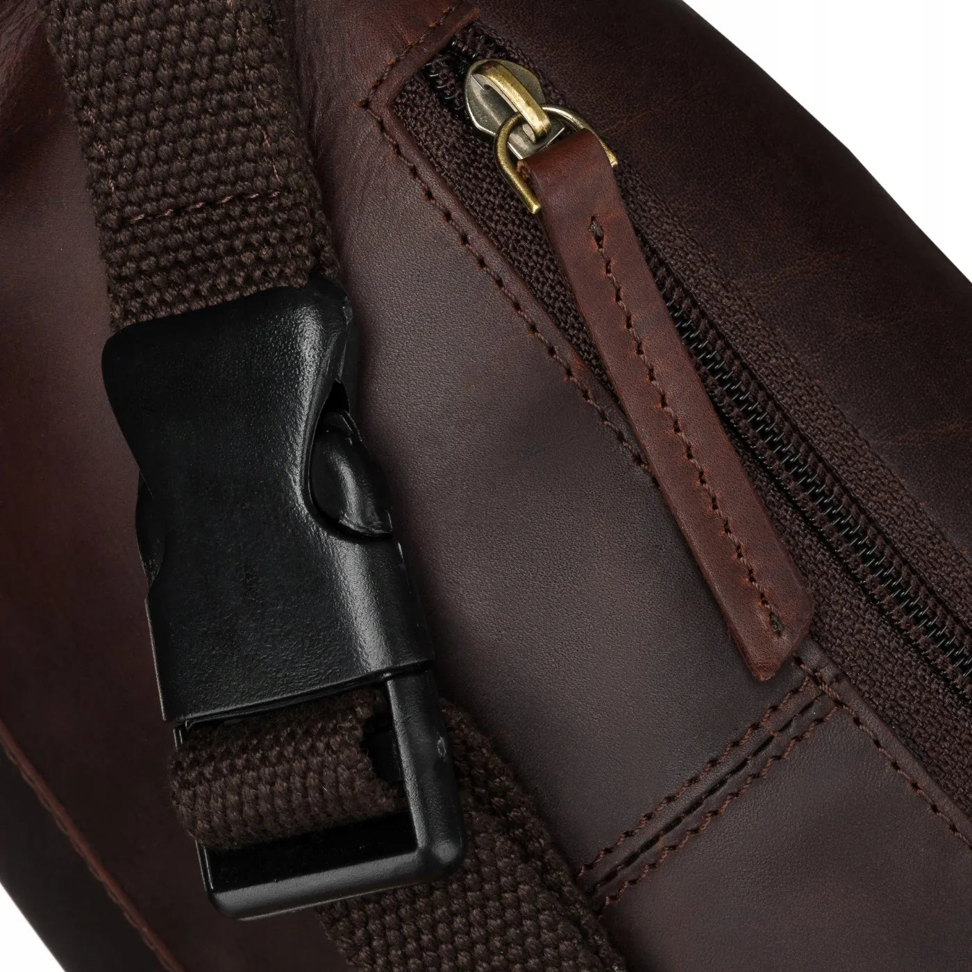 Peterson odinė juosmens rankinė vyrams PTN BP001E-OPU-6927 ruda