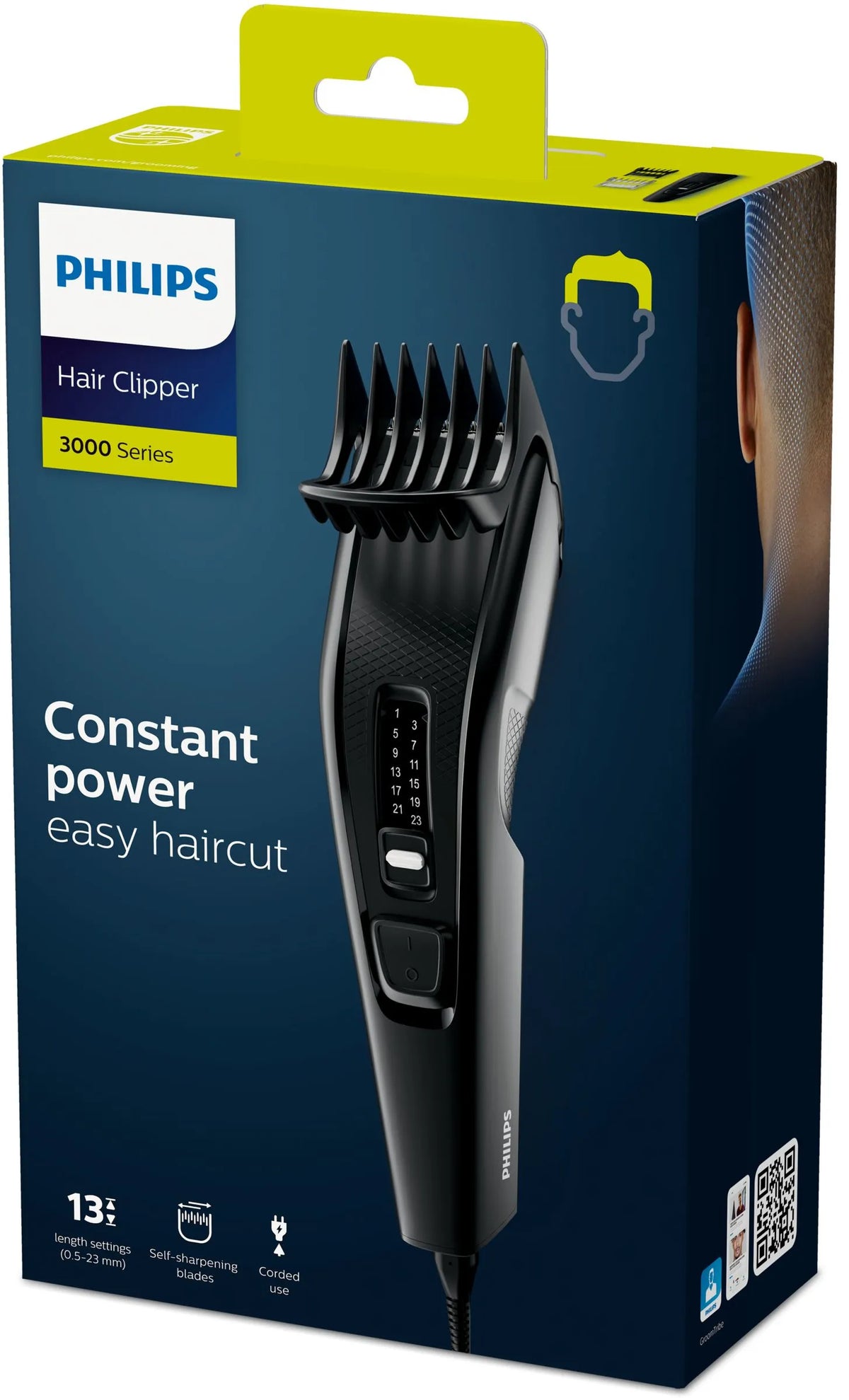 „Philips“ 3000 serijos plaukų ir barzdos kirpimo mašinėlė HC3510/15