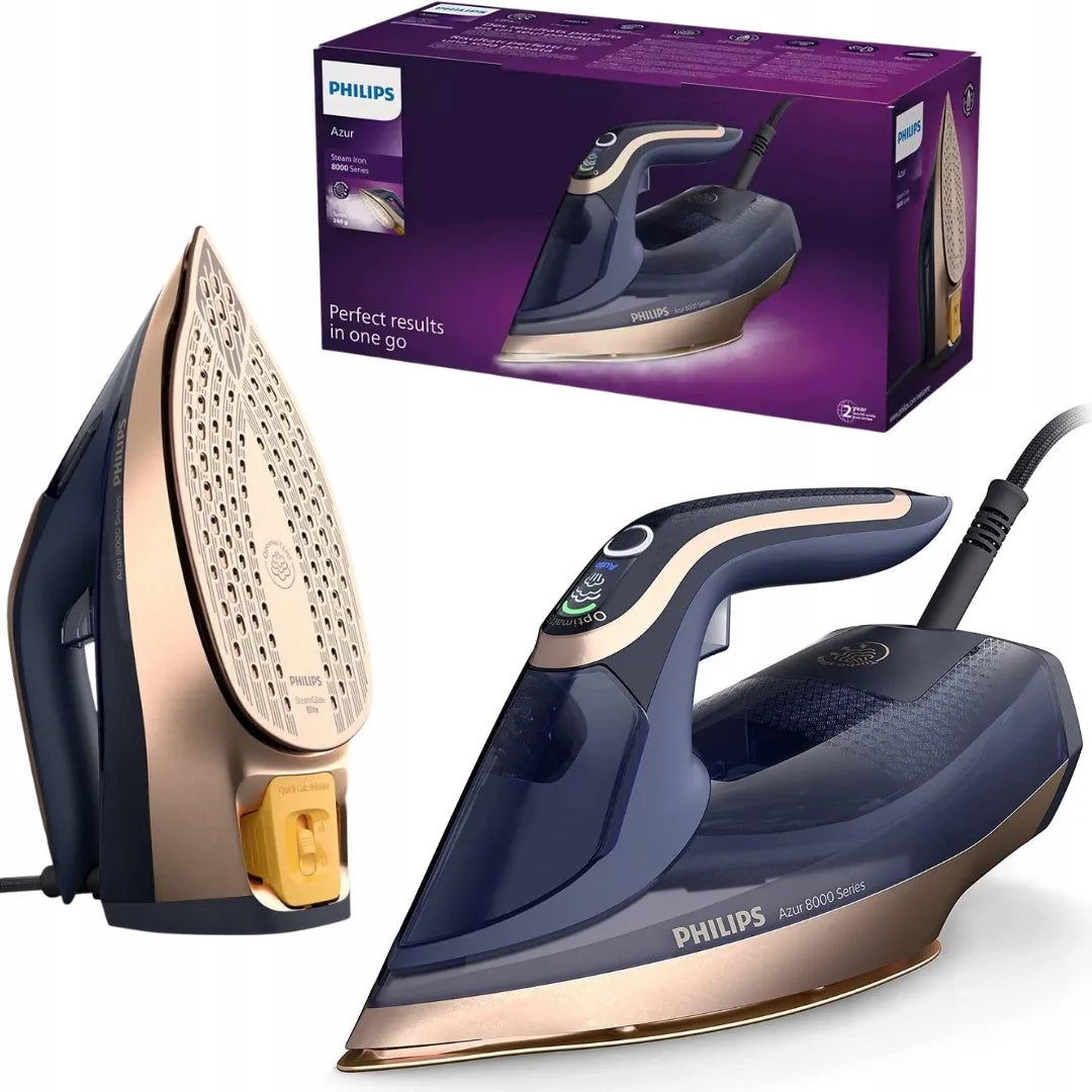 „Philips Azur DST8050/20“ mėlynas garinis lygintuvas