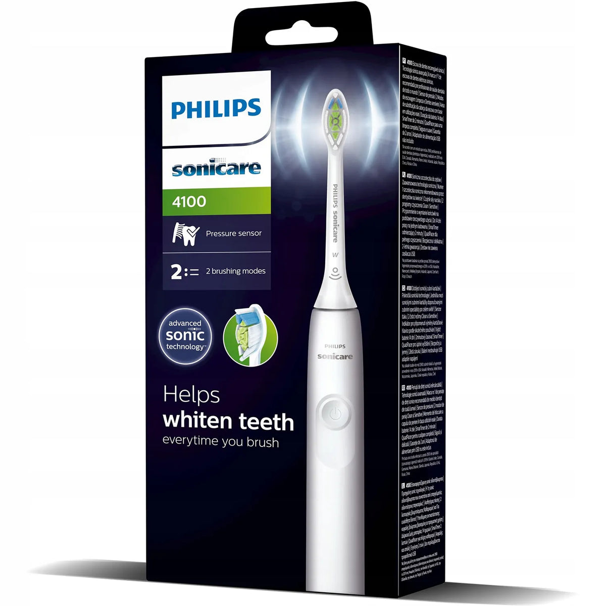 „Philips ProtectiveClean 4300“ garsinis dantų šepetėlis, baltas, HX6807/51