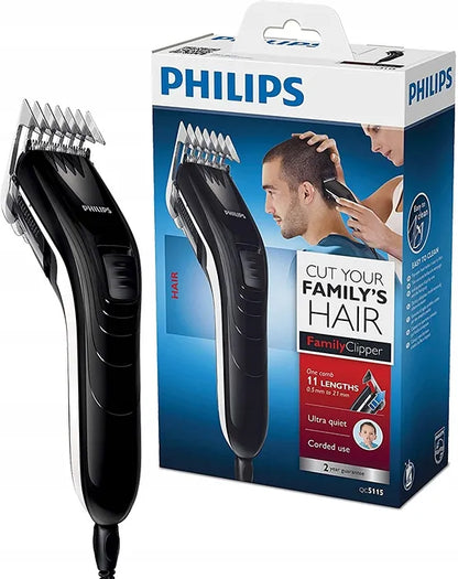 „Philips QC5115/15“ plaukų kirpimo mašinėlė su reguliuojamomis šukomis