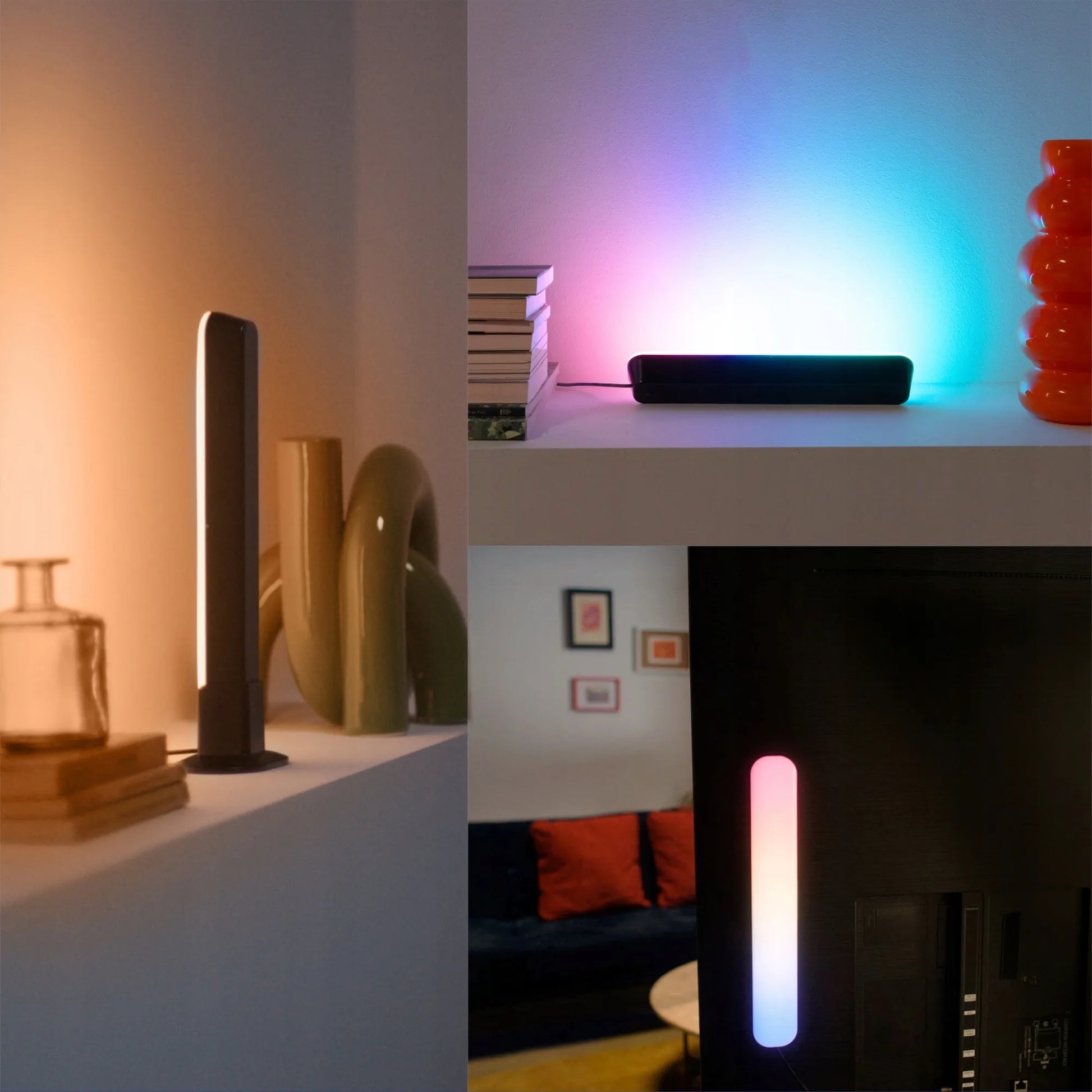 PHILIPS SMART LED žaidimų RGBIC šviesos juostų rinkinys, WiFi, WiZ programėlė, 2 vnt.