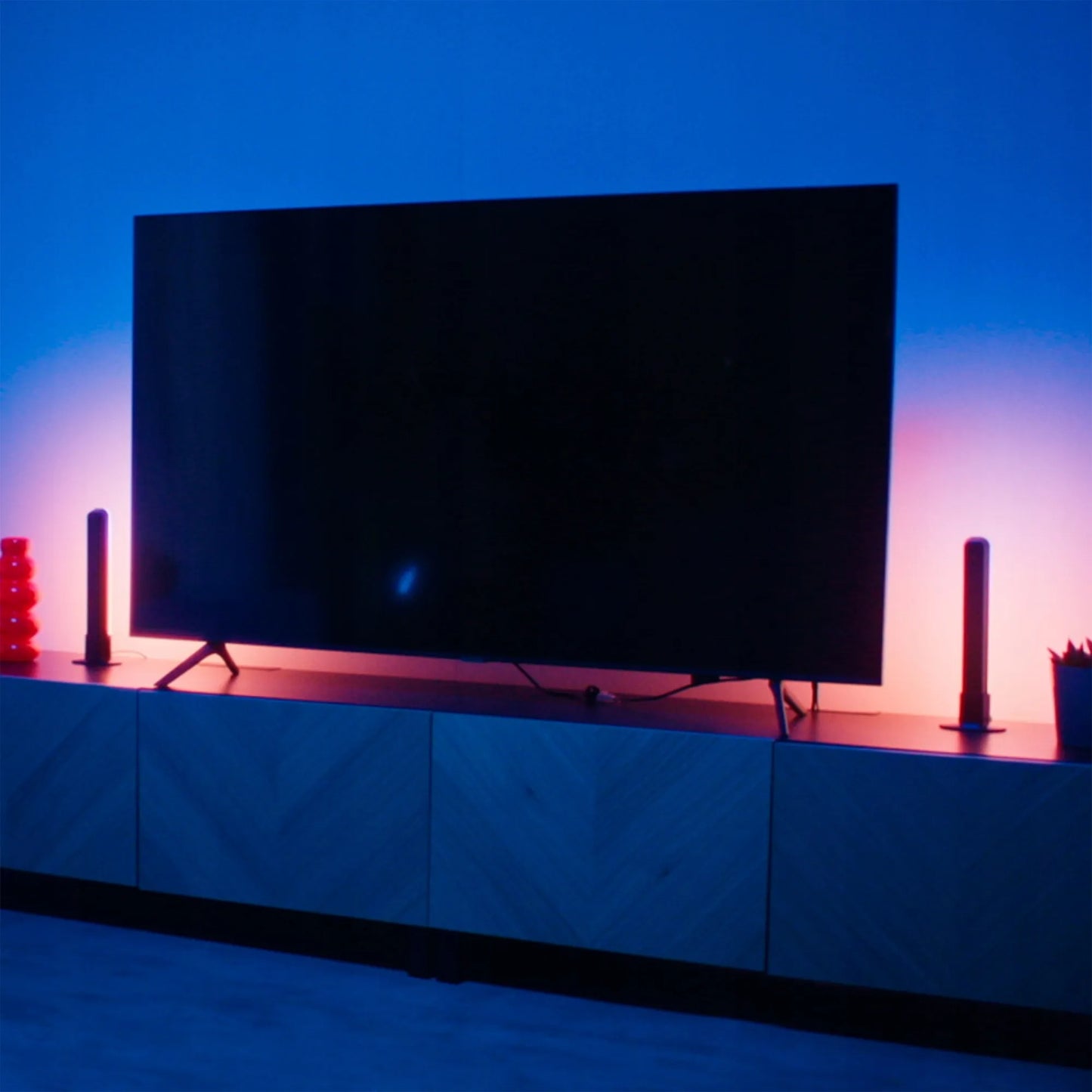 PHILIPS SMART LED žaidimų RGBIC šviesos juostų rinkinys, WiFi, WiZ programėlė, 2 vnt.