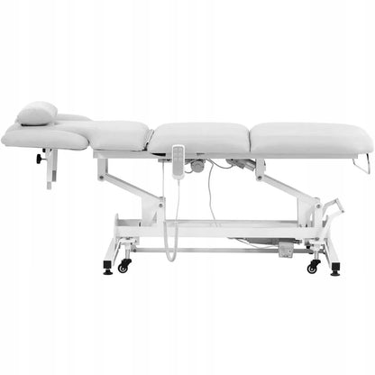 Physa NANTES elektrinis masažo ir kosmetinis stalas, 3 varikliai, 250 kg, baltas