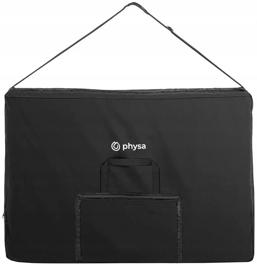 Physa VANNES juodas sulankstomas medinis masažo stalas, 70 cm, iki 227 kg