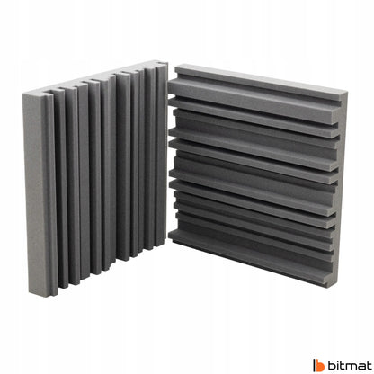 Pilki sienos akustinės plokštės EQUALIZER 50x50x7cm garso sugėrimui